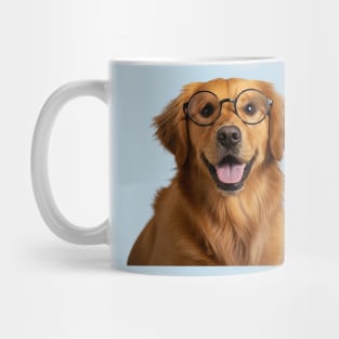 Labrador Retriever With Black-Frame Glasses Mug